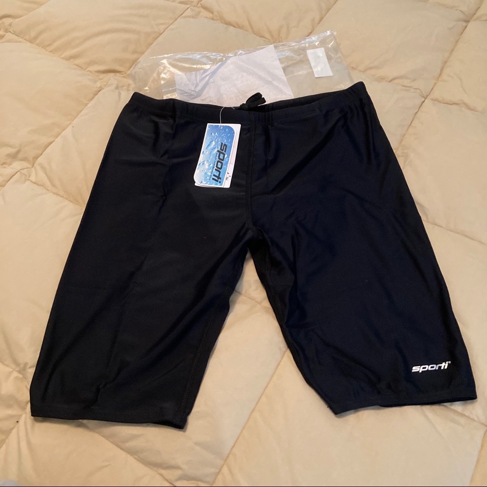 Sporti Solid Compression Jammer Swimsuit Size 32